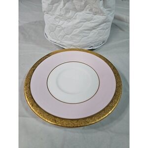 Mary Kay China Pink Cup Saucer Gold Encrusted Trim 5.75" No Cup 40th Anniversary